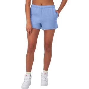 Champion Womens Shorts, Fleece, Comfortable Fleece, Shorts for Women, 3″(Plaster Blue)