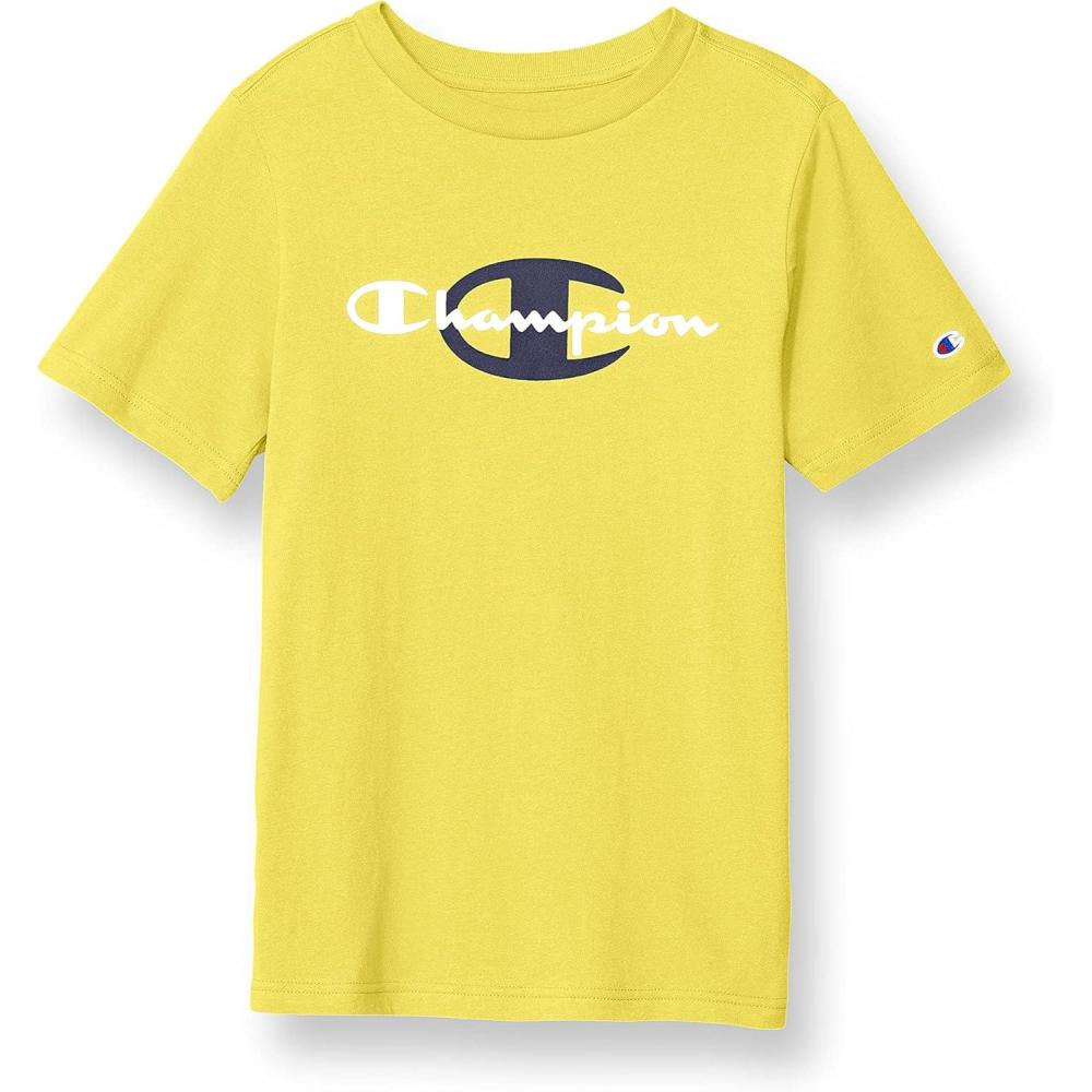 imageChampion Mens Heritage Short Sleeve Tee Mens TShirts Vintage Shirts Mens Tee Shirts GraphicsFirefly C  Script Large