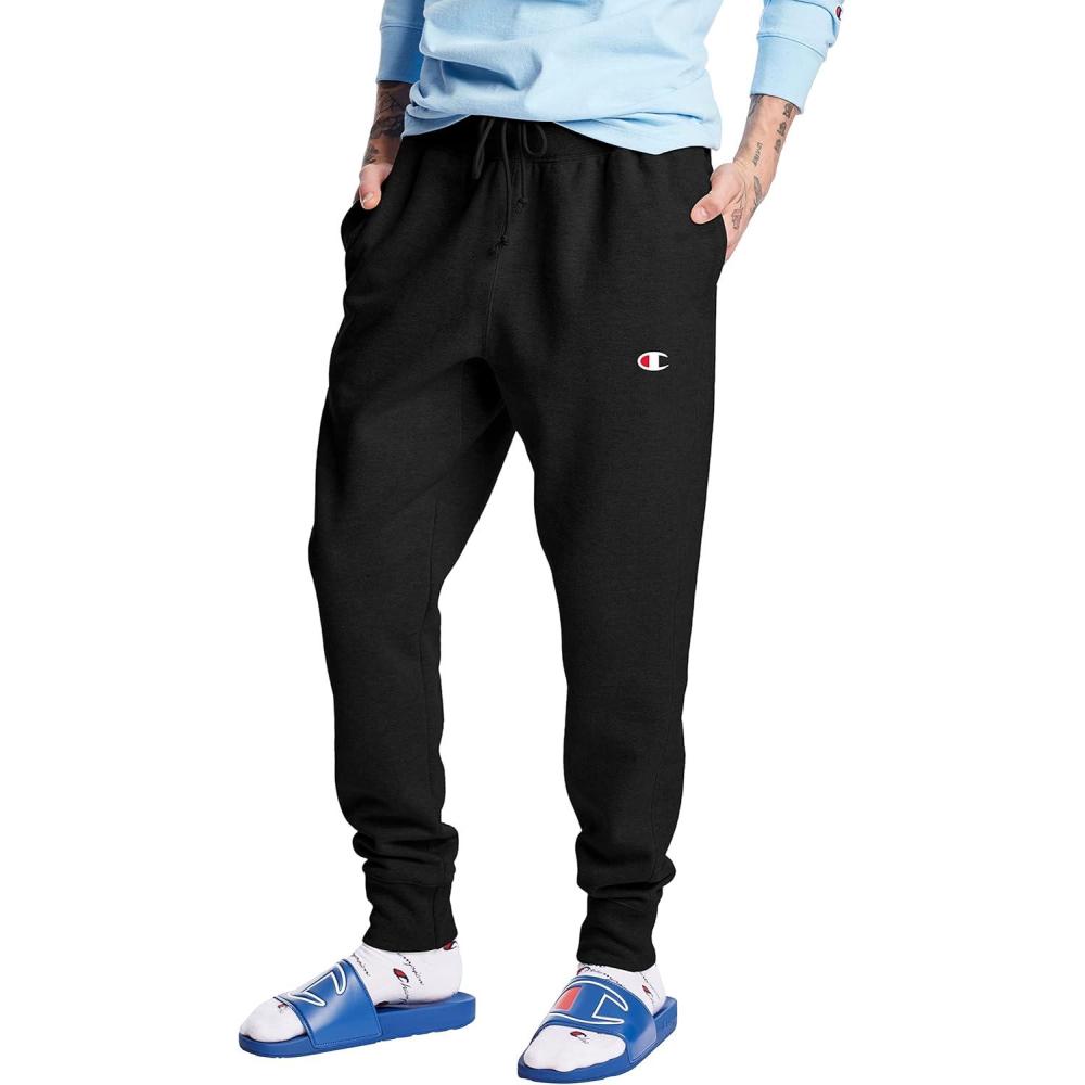 imageChampion Mens Reverse Weave Joggers C LogoBlack  C Logo