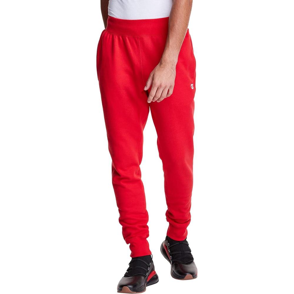 imageChampion Mens Reverse Weave Joggers C LogoTeam Red Scarlet C Logo