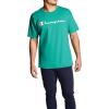 Champion Men’s Heritage Short Sleeve Tee, Men’s T-Shirts, Vintage Shirts, Men’s Tee Shirts, Graphics(Kelly Green Script)