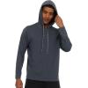 Champion Mens Sun Hoodie Long Sleeve, UPF 50 Sun Shirts for Men, Lightweight UV Protection Rash Guard, Fishing Swim Shirt(Dark Grey)