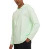 Champion Mens Sun Hoodie Long Sleeve, UPF 50 Sun Shirts for Men, Lightweight UV Protection Rash Guard, Fishing Swim Shirt(Green)