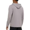 Champion Mens Sun Hoodie Long Sleeve, UPF 50 Sun Shirts for Men, Lightweight UV Protection Rash Guard, Fishing Swim Shirt(Light Grey)