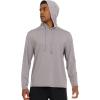Champion Mens Sun Hoodie Long Sleeve, UPF 50 Sun Shirts for Men, Lightweight UV Protection Rash Guard, Fishing Swim Shirt(Light Grey)