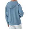 Champion Men’s Zip-up Hoodie, Reverse Weave, Sweatshirt, Fleece Zip-up Hoodie for Men(Washed Antique Blue)