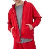 Champion Men’s Zip-up Hoodie, Reverse Weave, Sweatshirt, Fleece Zip-up Hoodie for Men(Washed Athletic Red)