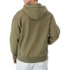 Champion Men’s Zip-up Hoodie, Reverse Weave, Sweatshirt, Fleece Zip-up Hoodie for Men(Washed Outdoor Olive Green)