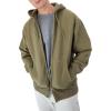 Champion Men’s Zip-up Hoodie, Reverse Weave, Sweatshirt, Fleece Zip-up Hoodie for Men(Washed Outdoor Olive Green)