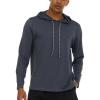 Champion Mens Sun Hoodie Long Sleeve, UPF 50 Sun Shirts for Men, Lightweight UV Protection Rash Guard, Fishing Swim Shirt(Dark Grey)