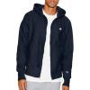Champion Men’s Zip-up Hoodie, Reverse Weave, Sweatshirt, Fleece Zip-up Hoodie for Men(Navy Left Chest C)