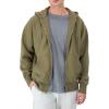 Champion Men’s Zip-up Hoodie, Reverse Weave, Sweatshirt, Fleece Zip-up Hoodie for Men(Washed Outdoor Olive Green)