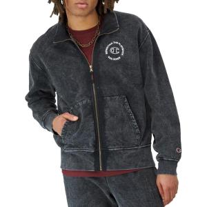 Champion Men’s Full-Zip Mock Neck, Rewriting The Playbook(Black)