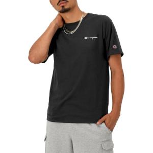 Champion Men’s Heritage Short Sleeve Tee, Men’s T-Shirts, Vintage Shirts, Men’s Tee Shirts, Graphics(Black Small Script)