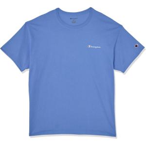 Champion Men’s Heritage Short Sleeve Tee, Men’s T-Shirts, Vintage Shirts, Men’s Tee Shirts, Graphics(Plaster Blue Small Script)