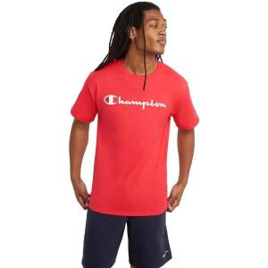 Champion Men’s Heritage Short Sleeve Tee, Men’s T-Shirts, Vintage Shirts, Men’s Tee Shirts, Graphics(Red Stone Script)