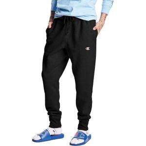 Champion Mens Reverse Weave Joggers, C Logo(Black – C Logo)
