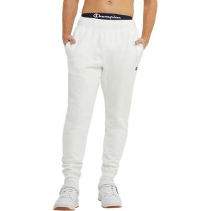 Champion Mens Reverse Weave Joggers, C Logo(White C Logo)