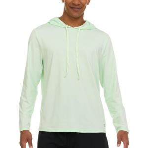 Champion Mens Sun Hoodie Long Sleeve, UPF 50 Sun Shirts for Men, Lightweight UV Protection Rash Guard, Fishing Swim Shirt(Green)