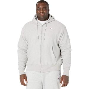 Champion Men’s Zip-up Hoodie, Reverse Weave, Sweatshirt, Fleece Zip-up Hoodie for Men(Oxford Gray – C Logo)