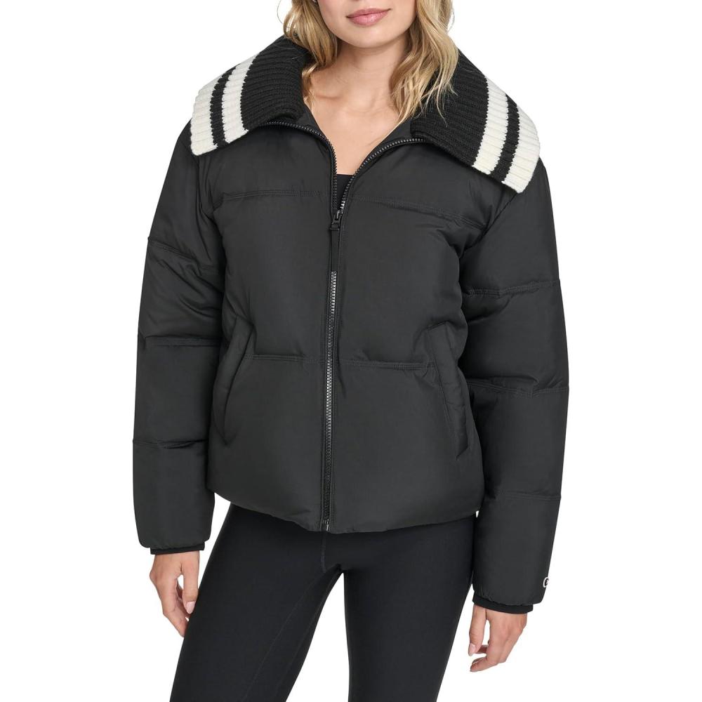 imageChampion womens Quilted Shawl Collar Puffer JacketBlack