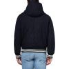 Champion mens Diamond Quilted Varsity Hoody(Peacoat)