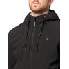 Champion mens Hooded Softshell Bomber Jacket With Bib(Black)
