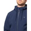 Champion mens Hooded Softshell Bomber Jacket With Bib(Peacoat)