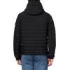 Champion mens Lightweight Hooded Puffer Jacket(Black)