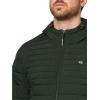 Champion mens Lightweight Hooded Puffer Jacket(Spruce)