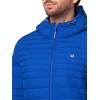 Champion mens Lightweight Hooded Puffer Jacket(Surf the Web)
