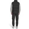 Champion mens Puffer Vest With Name Logo(Black Wool Blend)