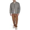 Champion mens Varsity Bomber Puffer Jacket(Heather Grey Wool)
