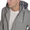 Champion mens Varsity Bomber Puffer Jacket(Heather Grey Wool Hoody)