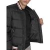 Champion mens Varsity Bomber Puffer Jacket(New Black Tech)
