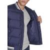 Champion mens Varsity Bomber Puffer Jacket(Peacoat Tech)