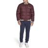 Champion mens Varsity Bomber Puffer Jacket(Wine Tech)