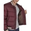 Champion mens Varsity Bomber Puffer Jacket(Wine Tech)