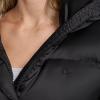 Champion womens Cinch Waist Quilted Puffer Jacket(Black)