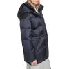 Champion womens Cinch Waist Quilted Puffer Jacket(Navy)
