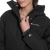 Champion womens Cropped Hooded Ski Bomber(Black)