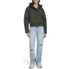Champion womens Cropped Hooded Ski Bomber(Olive)