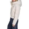 Champion womens Cropped Hooded Ski Bomber(White)