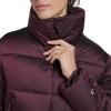 Champion womens Cropped Puffer Jacket(Burgundy)