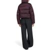 Champion womens Cropped Puffer Jacket(Burgundy)