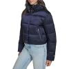 Champion womens Cropped Puffer Jacket(Navy)