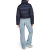 Champion womens Cropped Puffer Jacket(Navy)
