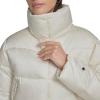 Champion womens Cropped Puffer Jacket(White)