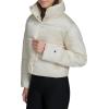 Champion womens Cropped Puffer Jacket(White)