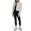 Champion womens Cropped Puffer Jacket(White)